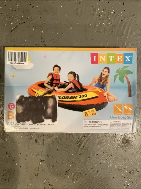 Ieap INTEX Explorer Inflatable Person River Raft Boat Set