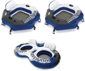 193802124019 INTEX River Connect Person Inflatable Water Raft