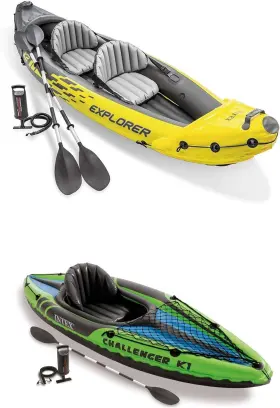 193802133097 INTEX Explorer Inflatable Kayak Oars Pump