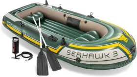 313045214241 INTEX Seahawk Inflatable Boat Oars Pump Rod Gear