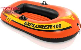 445019596558 INTEX Explorer Inflatable Boat Dual Air Chambers