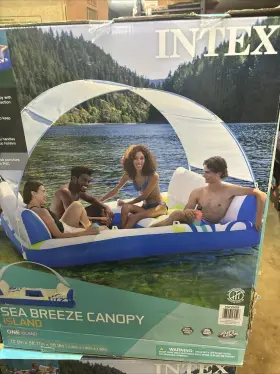 57252S INTEX Sea Breeze Inflatable Floating Island Canopy #3