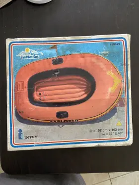 58329 INTEX Explorer Inflatable Raft Boat Box
