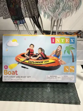 58331AL INTEX Explorer Inflatable Person River Boat Raft Set