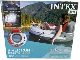 58825WA INTEX River Fire Inflatable Tube Lounge Float Person