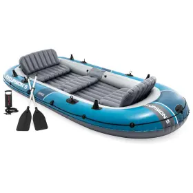 66325EP INTEX Excursion Inflatable Boat Set Oars Pump Rod