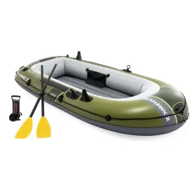 66332EP INTEX Seahawk Inflatable Boat Set Oars Pump Rod