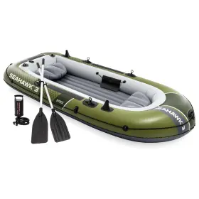 66333EP INTEX Seahawk Inflatable Boat Set Oars Pump Rod