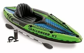 68305E INTEX Box Challenger Kayak Inflatable Set