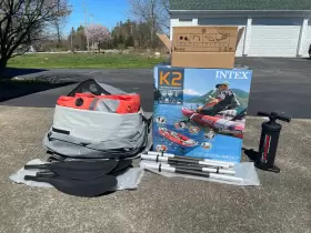68309EP INTEX Excursion Pro Person Inflatable Kayak Paddels