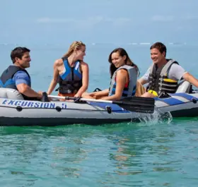 68325 INTEX Excursion Person Boat Set Roomy Raft Astic Fun #2