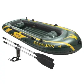 68351EP-U-A INTEX Seahawk Inflatable Rafting Fishing Boat Set