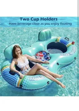JX-2RTF-225CX JASONWELL River Tube Person Inflatable Raft #2