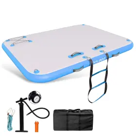 DOCKMAT05 JOOLOOG Inflatable Floating Dock Mat Stable Raft