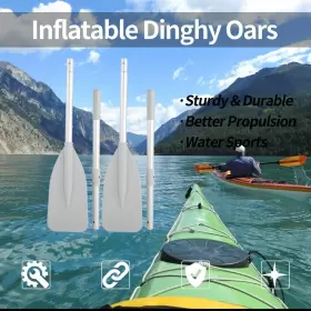KEENSOG1SE8Q45HD KEENSO Inflatable Dinghy Oars Paddle Boat #2