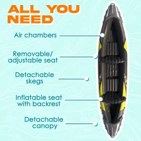 KEINF6424 KEYSTONE PEAK Kp Inflatable Kayak Person Sun Canopy #2
