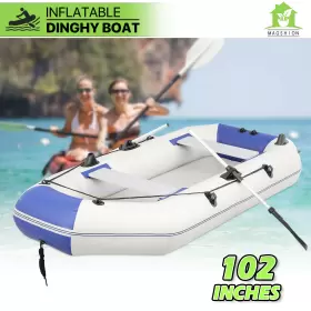 MAG-A50-INB-001-102-WHBL MAGSHION Inflatable Boat Fishing