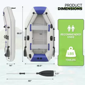 MAG-A50-INB-001-90-WHBL MAGSHION Inflatable Tender Dinghy #3