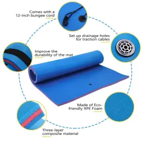 823895715220 MAX4OUT Floating Mat Foam Pad Water Recreation #2