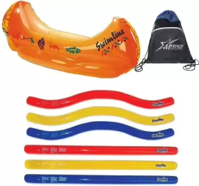 076625440507 MYRIADS Inflatable Pool Toy Set Canoe Doodle Pac