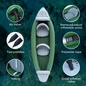 PHT-001 NAIPO Person Inflatable Kayak Oars Bag Patch Air Pump