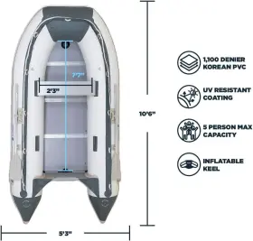 20M1000019 NEWPORT Vessels Inflatable Dinghy Boat Tender #2
