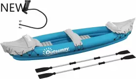 USA31-006V01BU0131 OUTSUNNY Kayak Person Inflatable Paddles