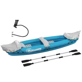 USA31-006V01BU0141 OUTSUNNY Inflatable Kayak Person Fishing #3