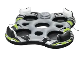 43475E OZARK TRAIL Multicolor Rapid Rider Quad River Tube #3