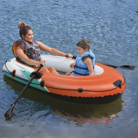 821808109876 OZARK TRAIL Inflatable Raft Boat Oars Pump
