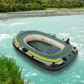 QIILUHQ0U9IY24M QIILU Inflatable Boat Pvc Person Rowing Air #3