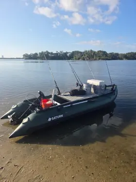 SK385 SATURN Inflatable Fishing Boat Reinforced Pvc