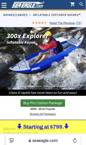 SE300X SEA EAGLE Explorer Inflatable Kayak