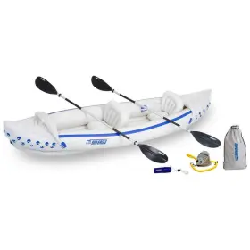 SE370KD SEA EAGLE Deluxe Inflatable Kayak Canoe Paddles Sport