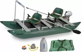 375FC SEA EAGLE Inflatable Foldcat Fishing Boat Honda Motor