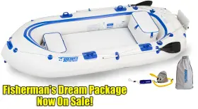 LESC4023D424 SEA EAGLE Inflatable Boat Fishermans Dream Frees