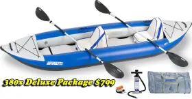 LESHF257A424 SEA EAGLE Explorer Kayak Deluxe Frees