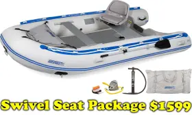 LESW2008H324 SEA EAGLE Inflatable Runabout Boat Swivel Seat