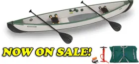 LESWT025D222 SEA EAGLE Inflatable Travel Canoe Person Frees