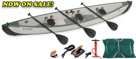 LESWT162D222 SEA EAGLE Inflatable Travel Canoe Frees War