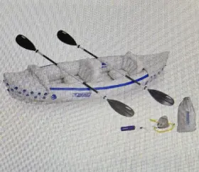 SE330K-DELUXE SEA EAGLE Inflatable Kayak Box Great