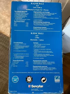 K-67 SEVYLOR Person Inflatable Kayak Bali Box #2