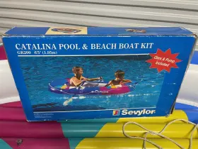 GK200 SEVYLOR Catalina Inflatable Boat Raft Float Box Oars #2