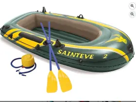 787803510614 SOARRUCY Inflatable Boat Person Oars Pump Pvc