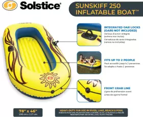 696583319495 SOLSTICE Inflatable Boat Rafts Person Kids Pole #2