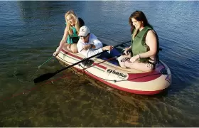 696594337235 SOLSTICE Inflatable Fishing Boat Rafts Person #3