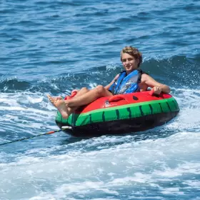 723815220059 SOLSTICE Watermelon Person Towable Tube Float #3