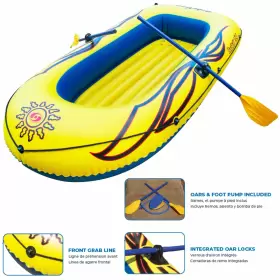 723815293510 SOLSTICE Inflatable Boat Rafts Person Kids Oars #2