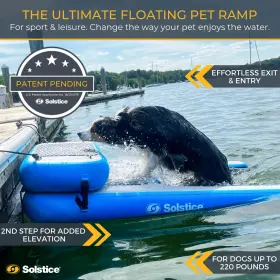 723815961105 SOLSTICE Inflatable Pup Plank Dog Float Floating #2