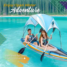 813629024216 SUNLITE SPORTS Person Inflatable Kayak Sunshade #3
